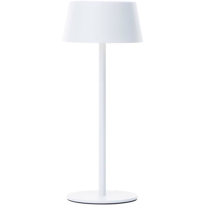 Lampe de table d'extérieur - BRILLIANT - PICCO - LED et solaire - Métal et plastique - 5 W - Blanc BRILLIANT