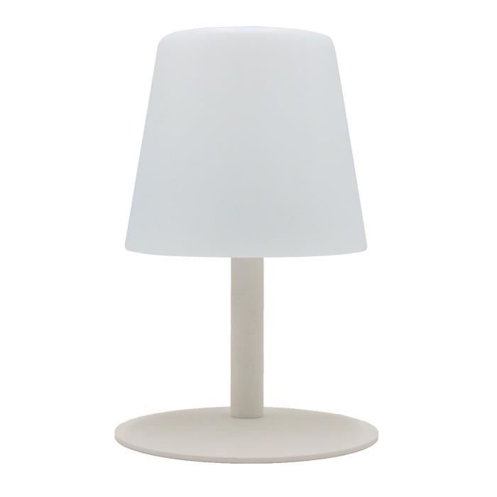 Lampe de table sans fil LED Standy Mini Cream - LUMISKY - Acier creme - Blanc chaud/blanc froid - Autonome 8h LUMISKY