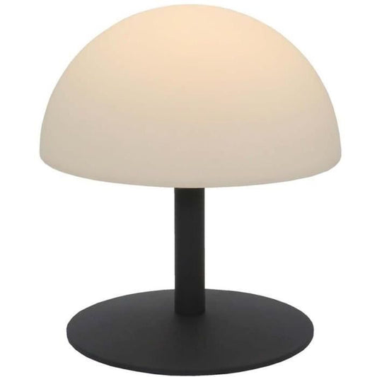 Lampe de table sans fil - LUMISKY - NEPTUNE ROCK - H20 cm- Pied en acier - Gris - LED blanc chaud et blanc LUMISKY