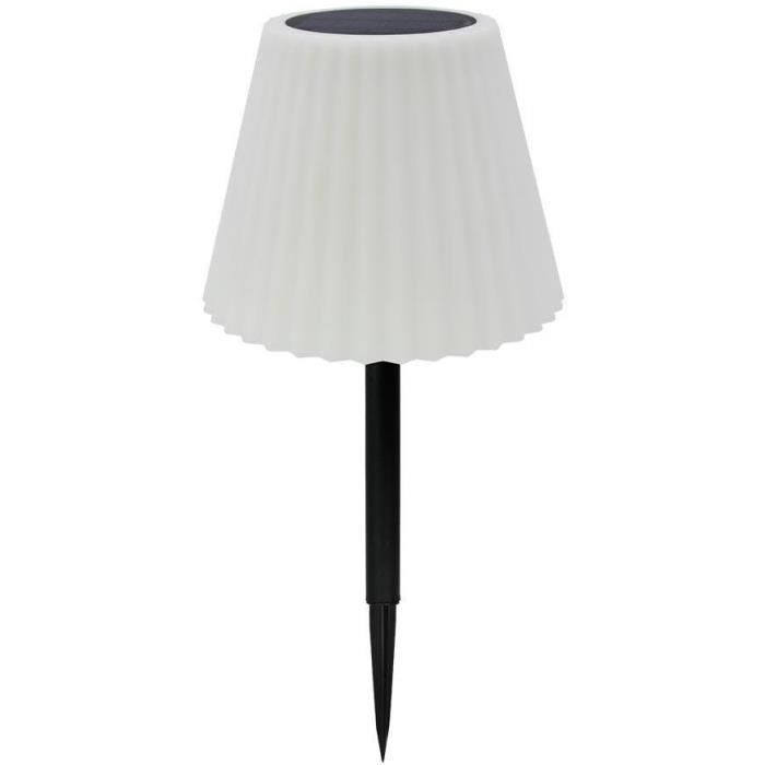 Lampe de table solaire 2 en 1 a planter ou a poser - LUMISKY - BOUFFANT - H62 cm - LED blanc dimmable LUMISKY