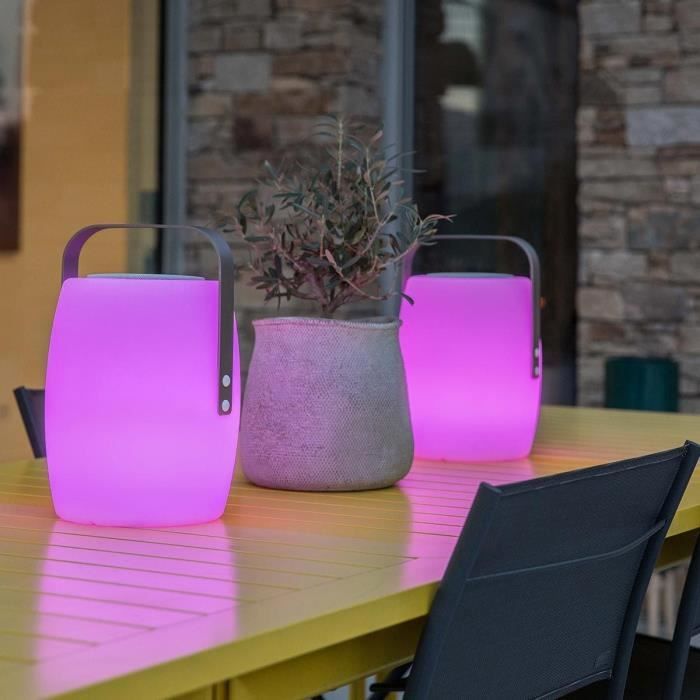 Lampe enceinte bluetooth sans fil - LUMISKY - LUCY PLAY - H31 cm - LED blanc et multicolore dimmable LUMISKY