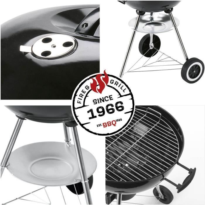 Landmann barbecue boule 41 cm au charbon de bois