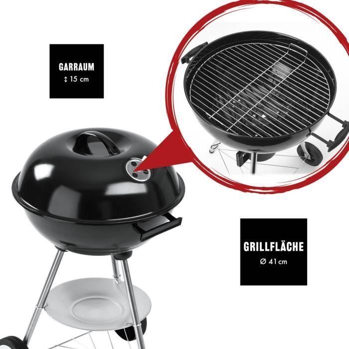 Landmann barbecue boule 41 cm au charbon de bois