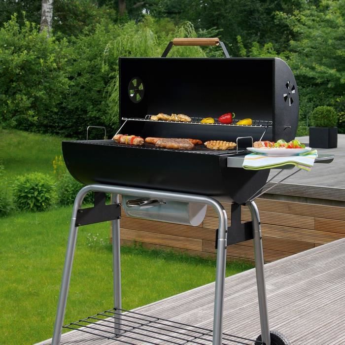 Landmann Black Taurus 660 barbecue tonneau charbon de bois