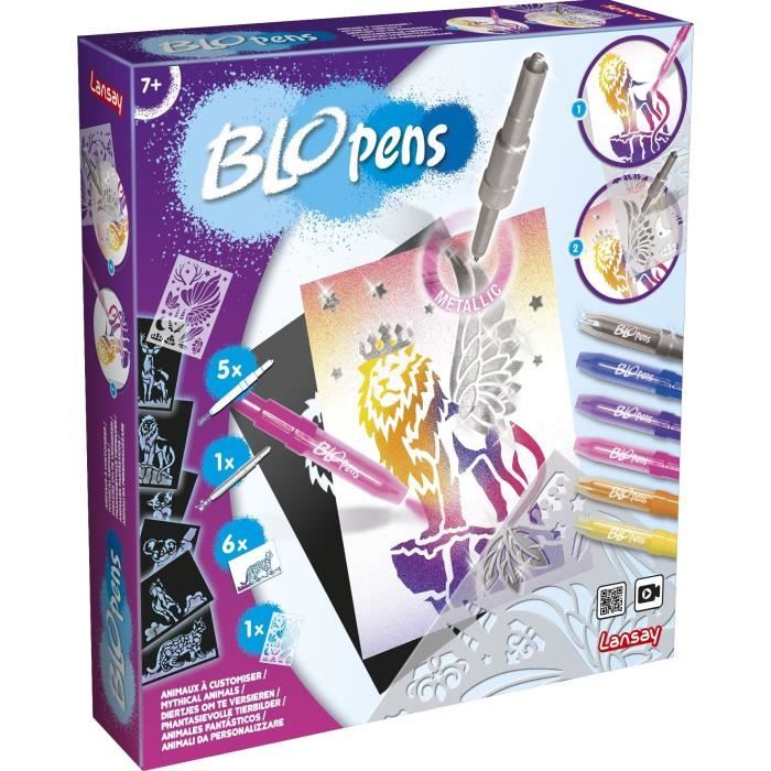 LANSAY - BLOPENS FASHION - Animaux a Customiser - Activités Artistiques - Dessin et Coloriage - Des 7 ans