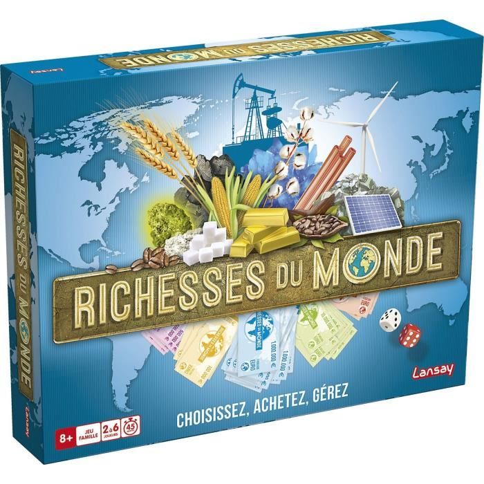 LANSAY - RICHESSES DU MONDE - Jeu de société - Version Originale - 2 a 6 joueurs - Des 8 ans