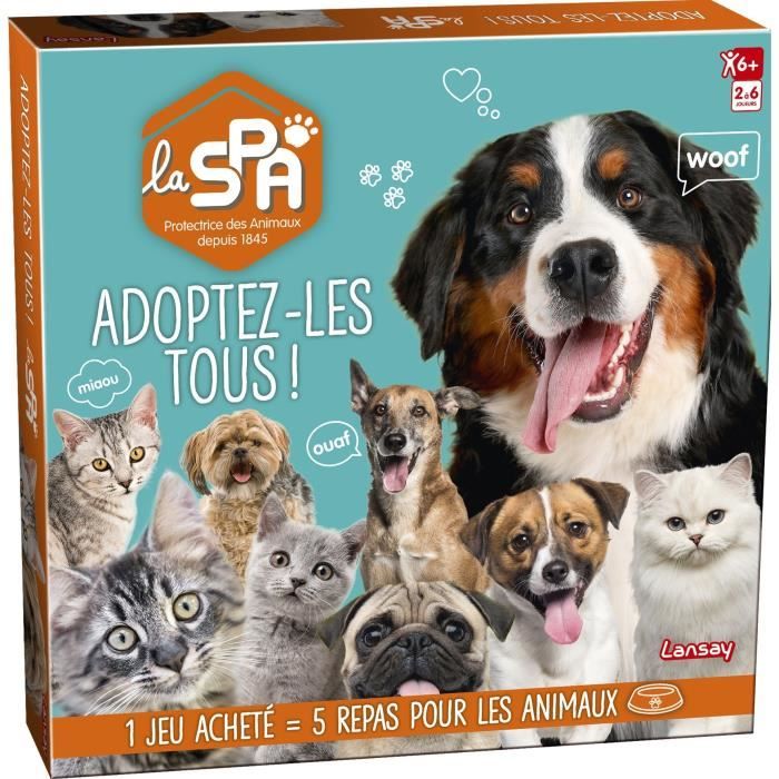 LANSAY - SPA - ADOPTEZ-LES TOUS! Jeu de société - 2 a 6 joueurs - Des 6 ans