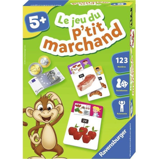 Le jeu du p’tit marchand - Jeu éducatif - Acheter et vendre - Initiation au calcul mental - Ravensburger - Des 5 ans