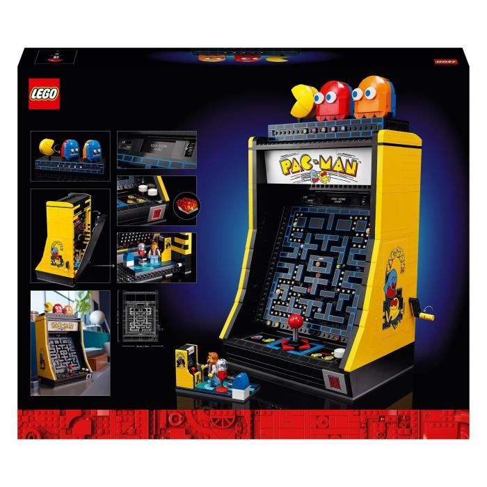 LEGO 10323 Icons Jeu d’Arcade PAC-MAN Maquette pour Adultes a Construire Machine de Jeu avec des Personnages