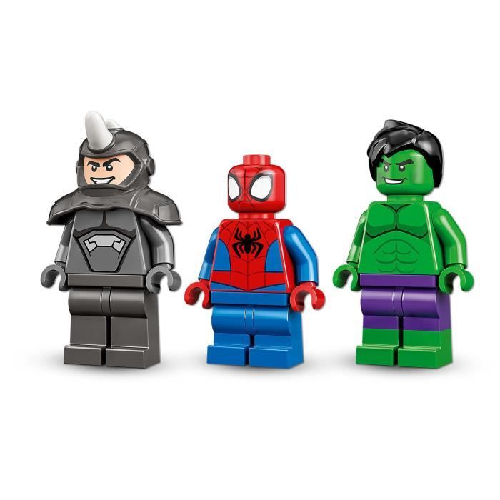 LEGO 10782 Marvel Spidey et Ses Amis Extraordinaires Le Combat Des Camions Hulk contre le Rhino Jouet Enfants + 4 Ans