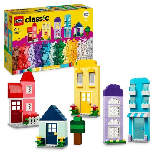 LEGO 11035 Classic Les Maisons Créatives Jouet pour Garçons et Filles Des 4 Ans Briques de Construction