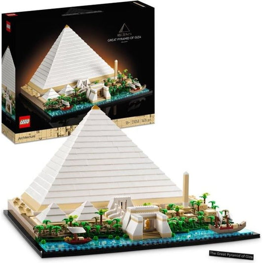 LEGO 21058 Architecture La Grande Pyramide de Gizeh Loisir Créatif Maquette a Construire Monument du Monde et Décoration