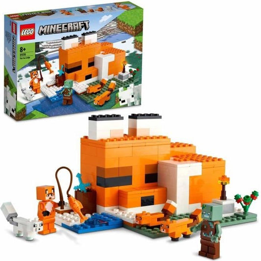 LEGO 21178 Minecraft Le Refuge du Renard Jouet de Construction Maison Enfants des 8 ans Set avec Figurines Zombie