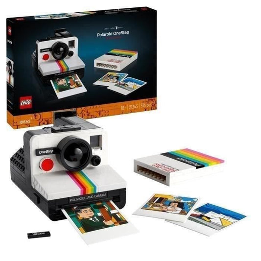 LEGO 21345 Ideas Appareil Photo Polaroid OneStep SX-70 Maquette a Construire pour Adultes avec Autocollants