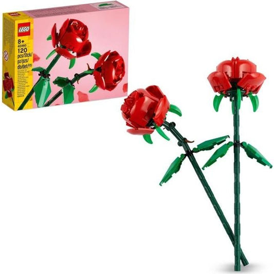 LEGO 40460 Creator Les Roses Set de Fleurs Artificielles pour Filles et Garçons Des 8 Ans Décoration de Maison