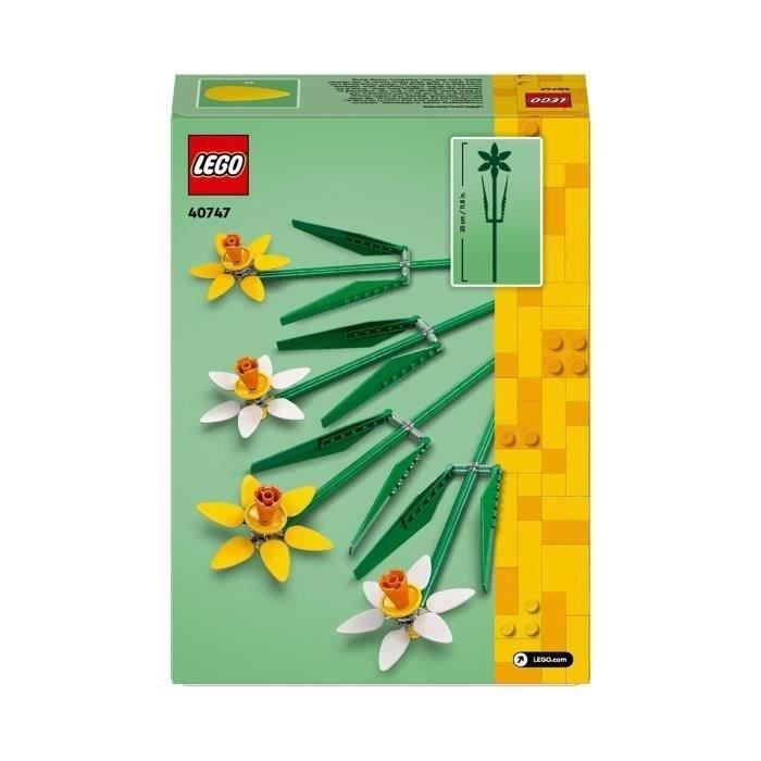 LEGO 40747 Creator Les Jonquilles Kit de Construction de Fleurs Artificielles Cadeau pour Adolescentes et Enfants