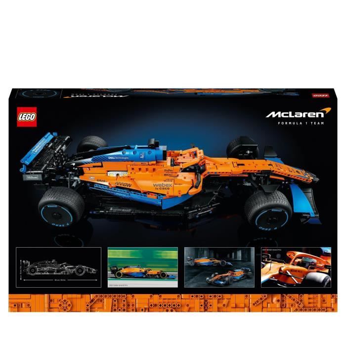 LEGO 42141 Technic La Voiture De Course McLaren Formula 1 2022 Modele Réduit F1 Kit de Construction Maquette