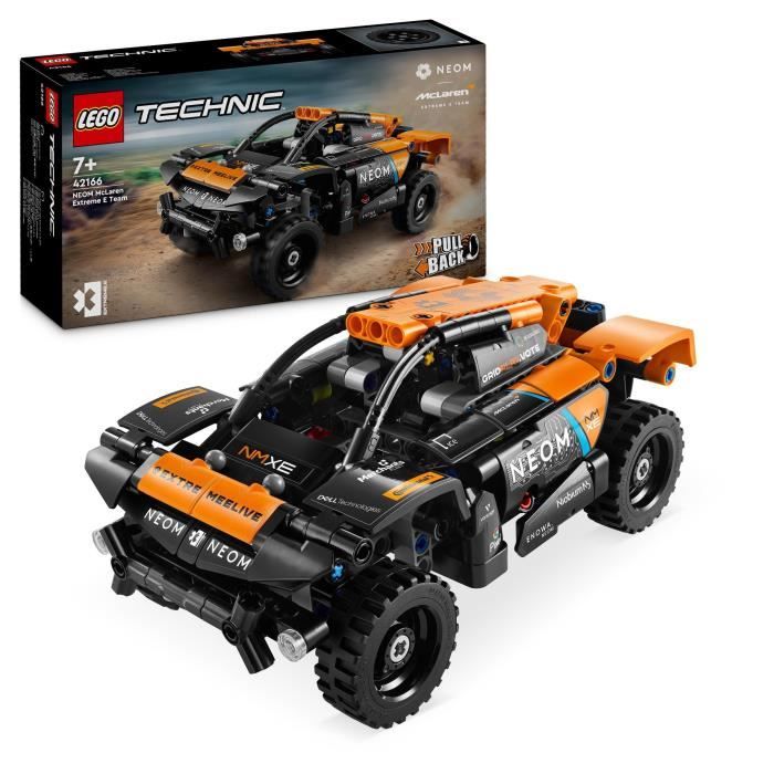 LEGO 42166 Technic NEOM McLaren Extreme E Race Car Jouet de Voiture a Rétrofriction pour Enfants a Construire