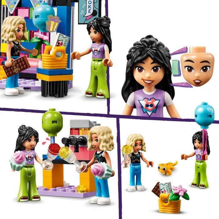 LEGO 42610 Friends Le Karaoké Jouet Musical avec Poupées et Figurines Liann et Nova et un Gecko