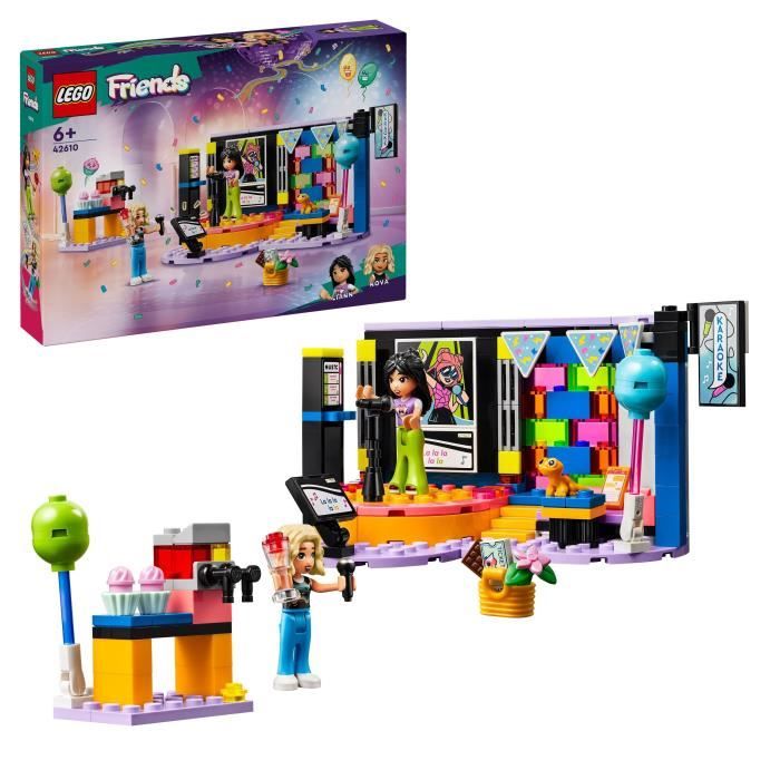 LEGO 42610 Friends Le Karaoké Jouet Musical avec Poupées et Figurines Liann et Nova et un Gecko