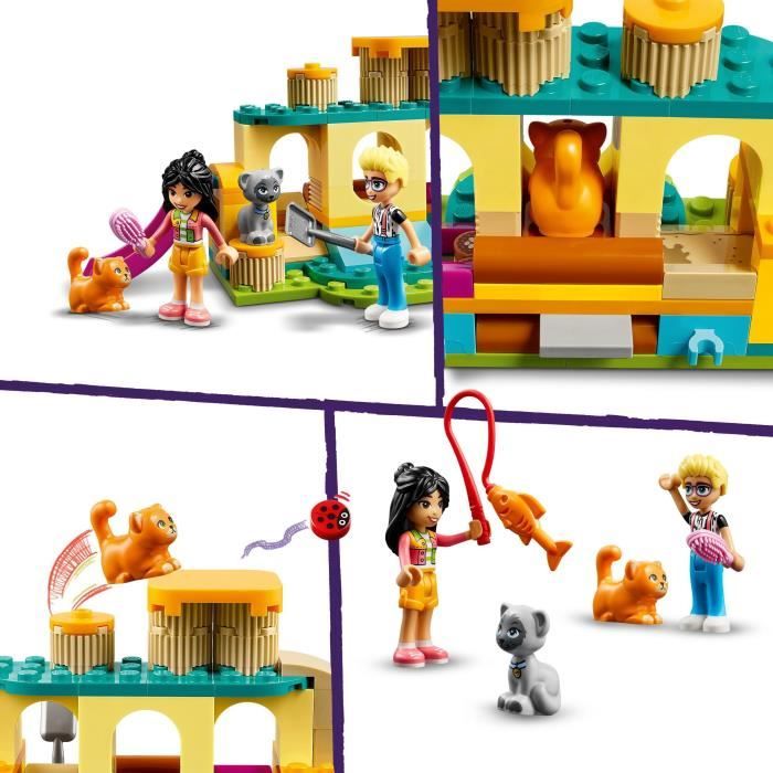 LEGO 42612 Friends Les Aventures des Chats au Parc Jouets avec Animaux et Figurines dont Olly Liann et 2 Figurines