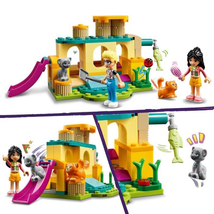 LEGO 42612 Friends Les Aventures des Chats au Parc Jouets avec Animaux et Figurines dont Olly Liann et 2 Figurines