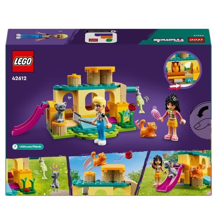 LEGO 42612 Friends Les Aventures des Chats au Parc Jouets avec Animaux et Figurines dont Olly Liann et 2 Figurines