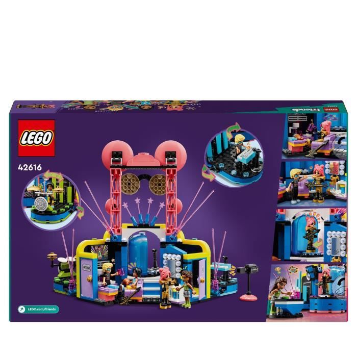 LEGO 42616 Friends Le Spectacle Musical de Heartlake City Jouet avec 4 Figurines Andrea Scene et Instruments