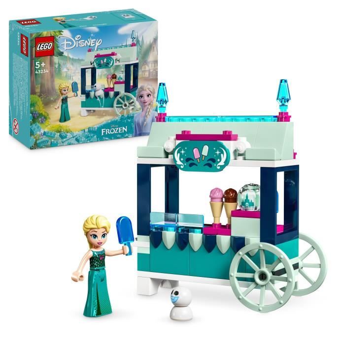 LEGO 43234 Disney Princess Les Délices Glacés d’Elsa Jouet avec Mini Poupée Elsa de La Reine des Neiges