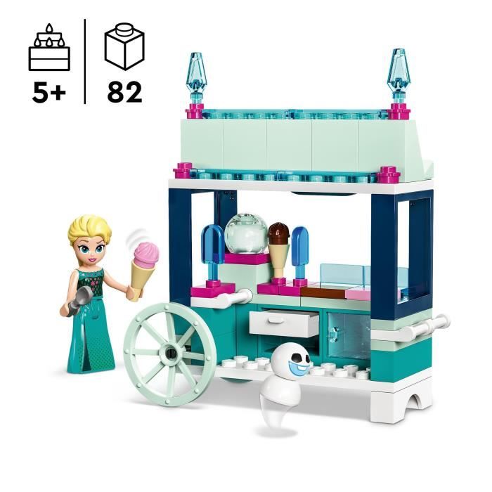 LEGO 43234 Disney Princess Les Délices Glacés d’Elsa Jouet avec Mini Poupée Elsa de La Reine des Neiges