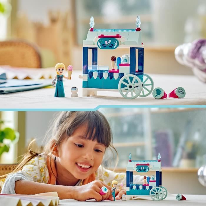 LEGO 43234 Disney Princess Les Délices Glacés d’Elsa Jouet avec Mini Poupée Elsa de La Reine des Neiges