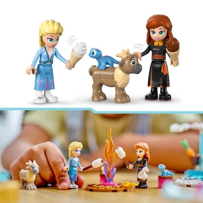 LEGO 43238 Disney Princess Le Château de Glace d’Elsa Jouet de Princesse La Reine des Neiges 2 Figurines Animales