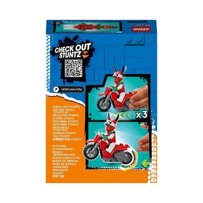 LEGO 60332 City Stuntz La Moto de Cascade du Scorpion Téméraire Jouet de Cascadeur Stuntz Cadeau pour Enfants de 5