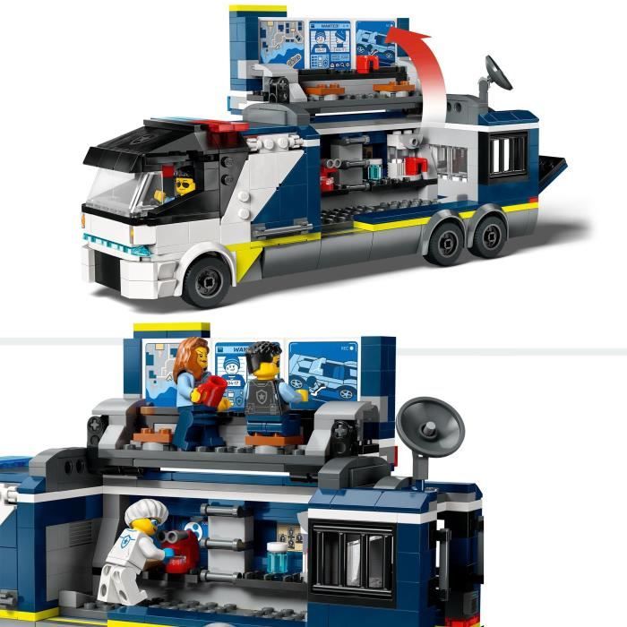 LEGO 60418 City Le Laboratoire de Police Scientifique Mobile Jouet de Quad Cadeau Enfants Des 7 Ans et Minifigurines