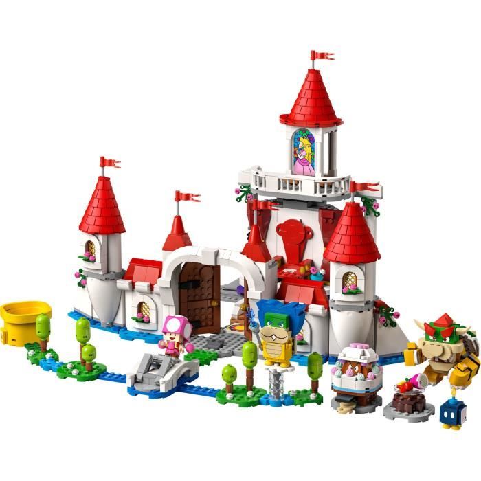 LEGO 71408 Super Mario Ensemble d’Extension Le Château de Peach Jouet Château Fort Figurine Bowser Toadette Enfant 8 Ans