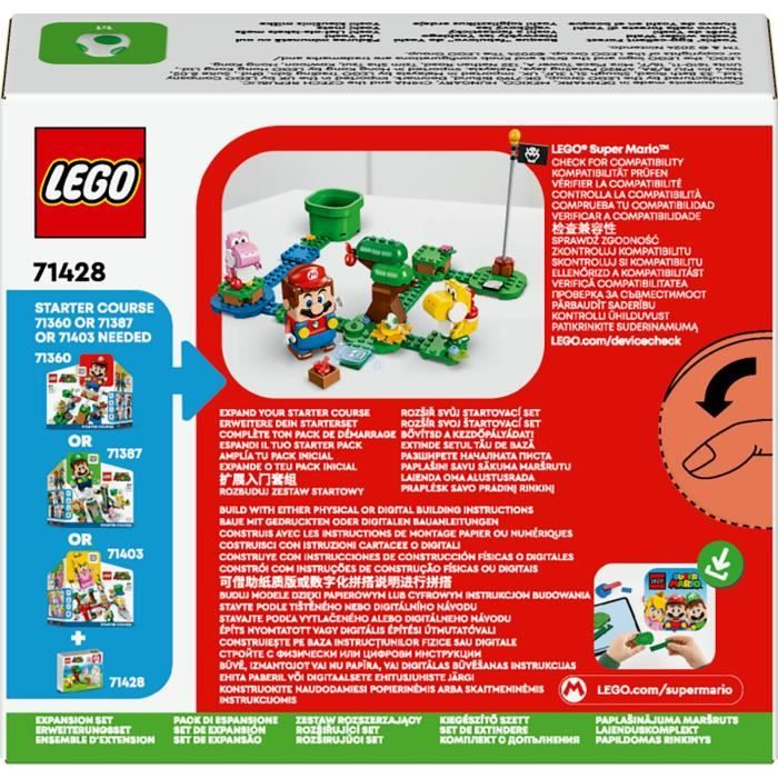 LEGO 71428 Super Mario Ensemble d’Extension Foret de Yoshi Jouet pour Enfants avec 2 Figurines Yoshi