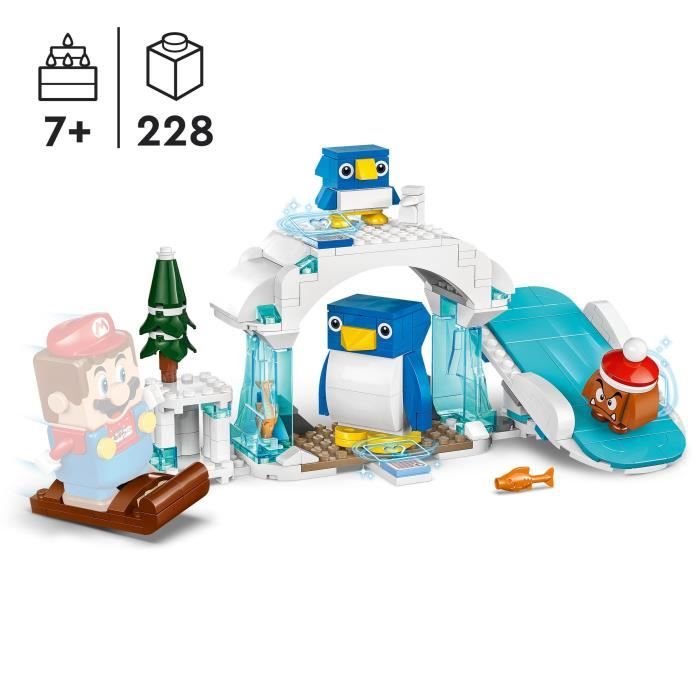 LEGO 71430 Super Mario Ensemble d’Extension Aventure dans la Neige pour la Famille Pingouin Jouet avec Figurine Goomba