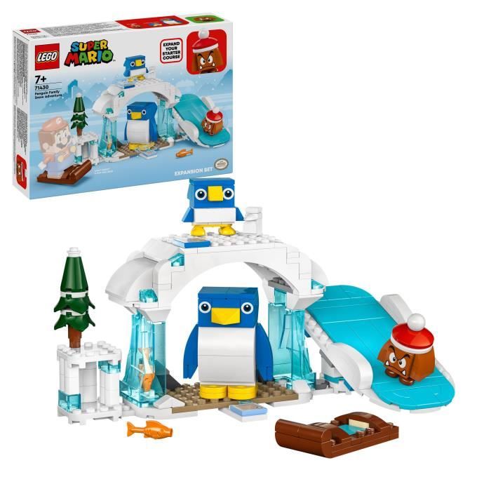 LEGO 71430 Super Mario Ensemble d’Extension Aventure dans la Neige pour la Famille Pingouin Jouet avec Figurine Goomba