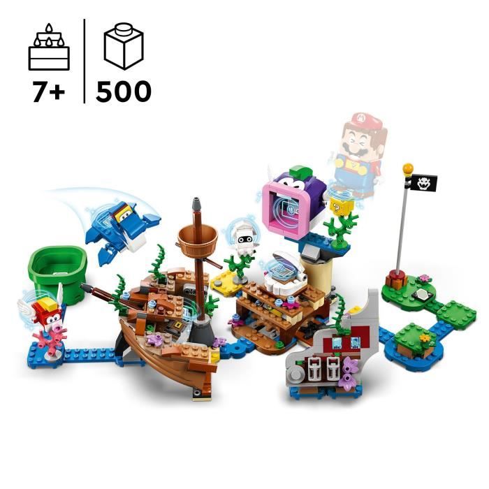 LEGO 71432 Super Mario Ensemble d’Extension Aventure dans l’Épave Engloutie avec Dorrie Jouet avec Figurines