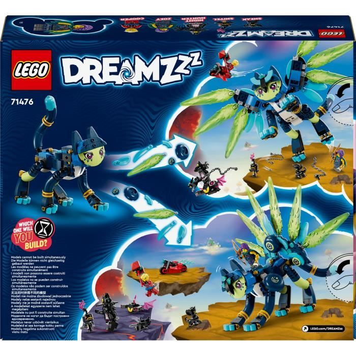 LEGO 71476 DREAMZzz Zoey et Zian le Chat-Hibou Jouet de Figurines pour Enfants avec un Animal Fabuleux a Construire