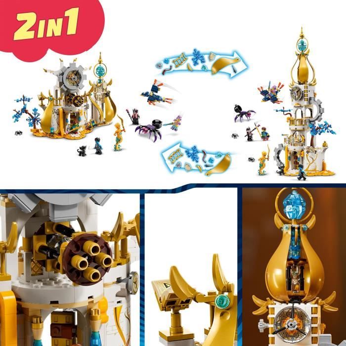 LEGO 71477 DREAMZzz La Tour du Marchand de Sable Jouet de Château avec Araignée et Oiseau avec Figurines Sorciere