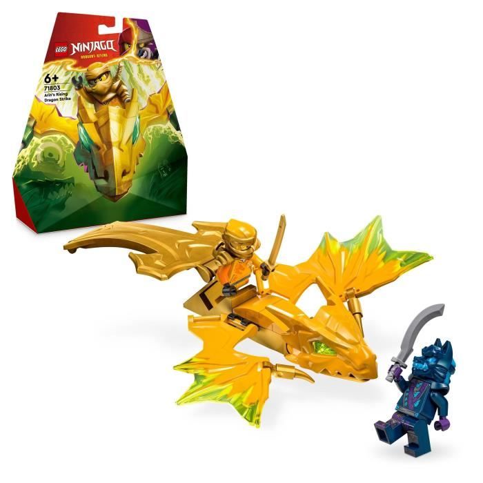 LEGO 71803 NINJAGO L’Attaque du Dragon Rebelle d’Arin Jouet Ninja de Dragon et Figurines incluant Arin avec Mini-Katana