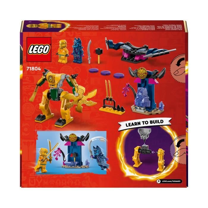 LEGO 71804 NINJAGO Le Robot de Combat d’Arin Jouet Ninja avec Figurines d’Arin avec Mini-Katana et Robots