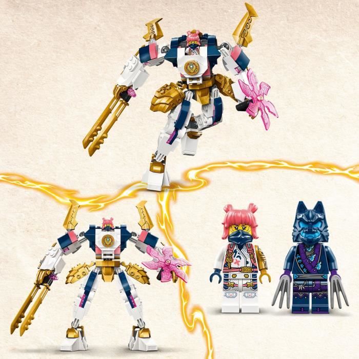 LEGO 71807 NINJAGO Le Robot Élémentaire de la Technologie de Sora Jouet pour Enfants avec Minifigurine Sora Cadeau Ninja