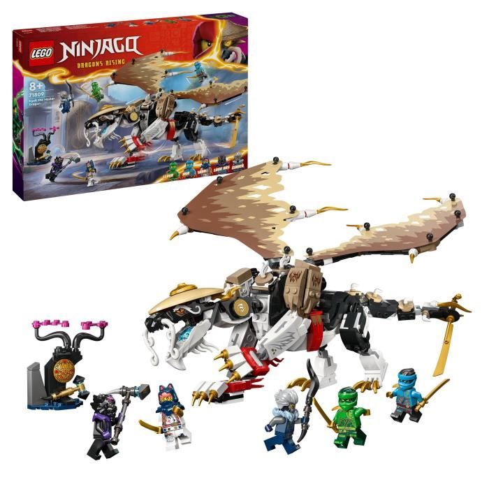 LEGO 71809 NINJAGO Egalt le Maître Dragon Jouet Ninja avec 5 Minifigurines Ninja dont Personnages Lloyd et Nya