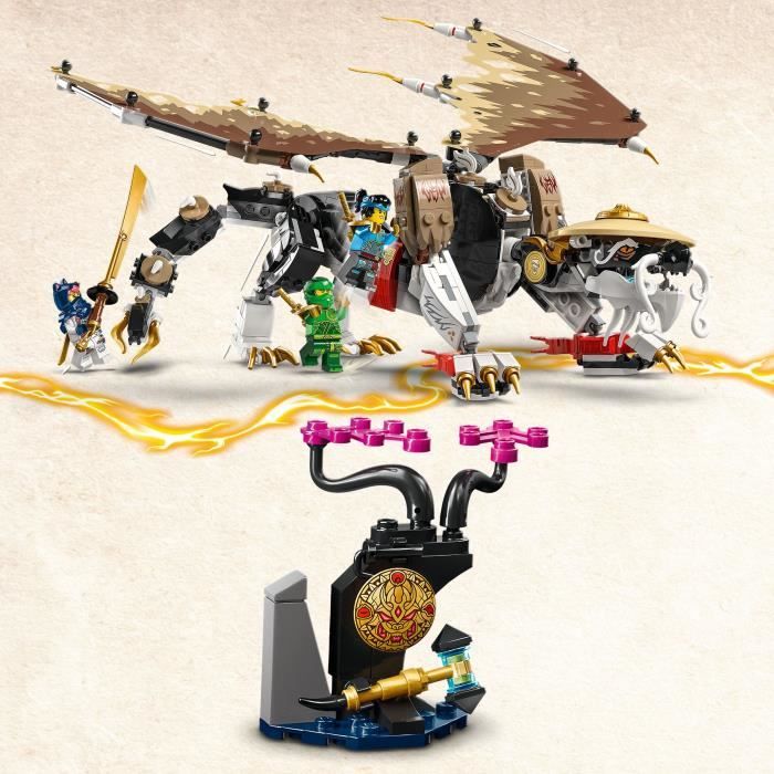 LEGO 71809 NINJAGO Egalt le Maître Dragon Jouet Ninja avec 5 Minifigurines Ninja dont Personnages Lloyd et Nya