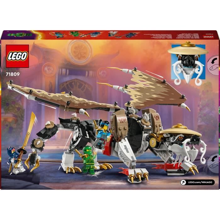 LEGO 71809 NINJAGO Egalt le Maître Dragon Jouet Ninja avec 5 Minifigurines Ninja dont Personnages Lloyd et Nya