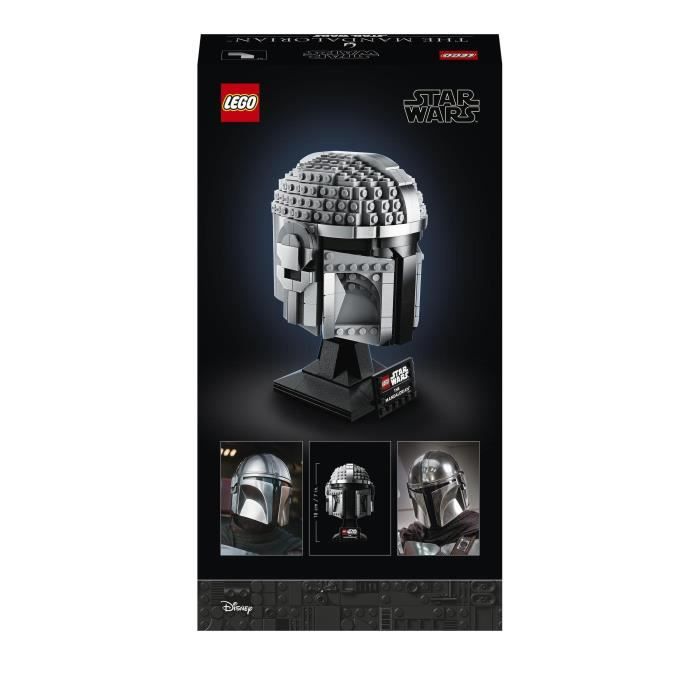 LEGO 75328 Star Wars Le Casque Du Mandalorien Maquette de Collection a Construire Décoration et Cadeau Pour Adultes