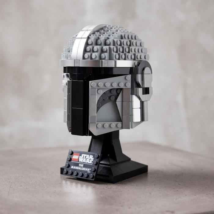 LEGO 75328 Star Wars Le Casque Du Mandalorien Maquette de Collection a Construire Décoration et Cadeau Pour Adultes