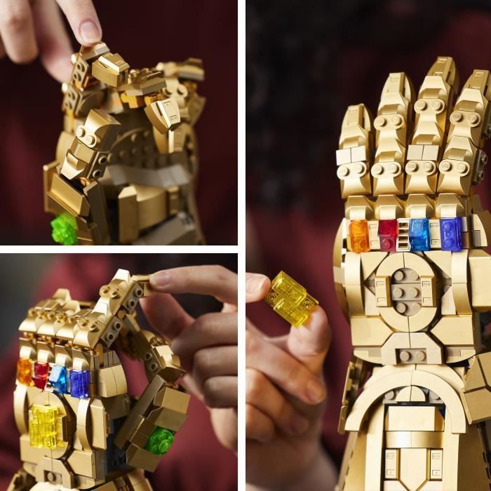 LEGO 76191 Marvel Le Gant de l’infini Thanos a construire pour Adultes Cadeau Décoration